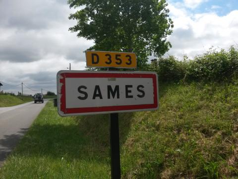 Panneau d'entrée de Sames